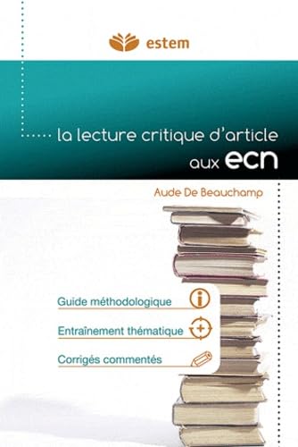 Lecture critique d'articles aux ECN 9782843714757
