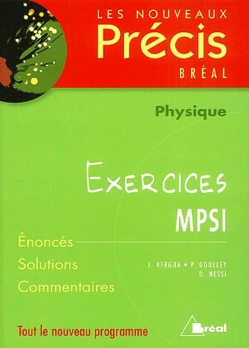 Nouveaux précis exercices physique MPSI 9782842919610