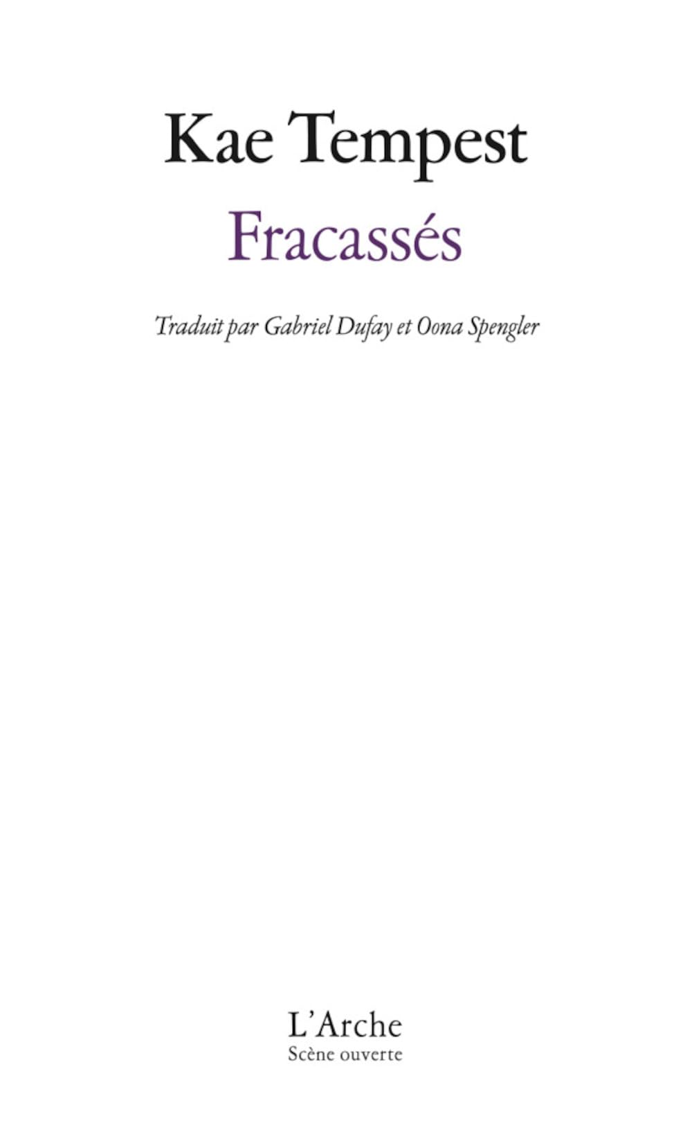 Fracassés 9782851819277