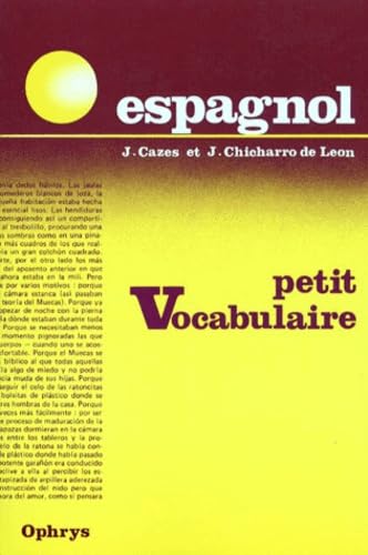 Petit vocabulaire espagnol 9782708000674