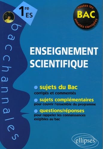 Enseignement scientifique 1e ES 9782729831288