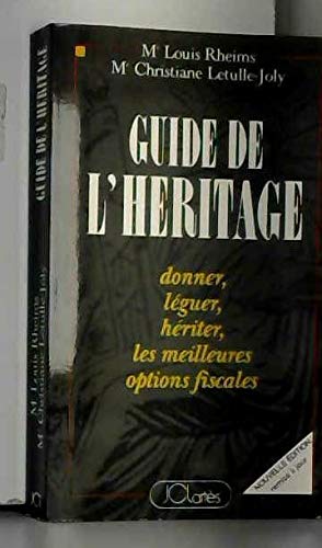 GUIDE DE L'HERITAGE 9782709607162