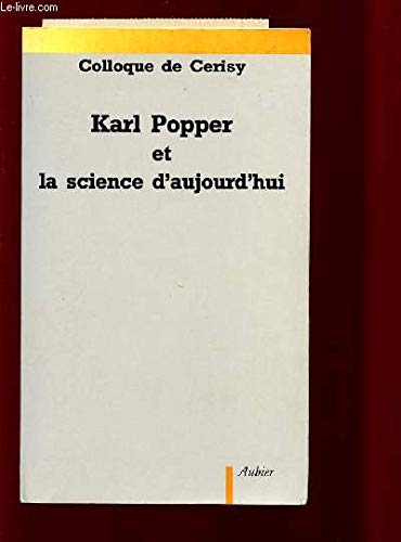 Karl Popper et la science d'aujourd'hui 9782700734102