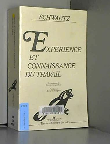 Expérience et connaissance du travail 9782209059386