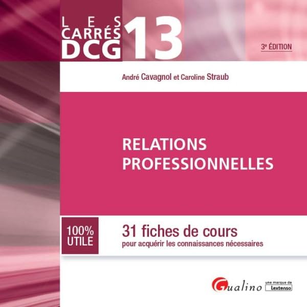 Relations professionnelles: 31 fiches de cours 9782297054836