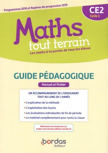 Maths tout terrain CE2 2020 - Guide pédagogique 9782047337509