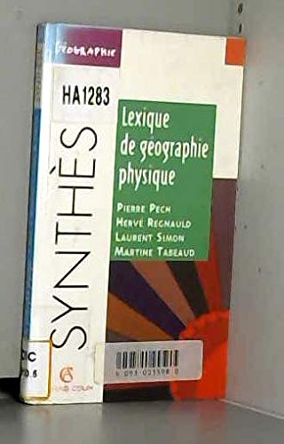 Lexique de géographie physique 9782200018566