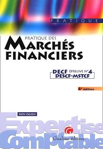 Pratique des marchés financiers DECF épreuve 4 9782842003067