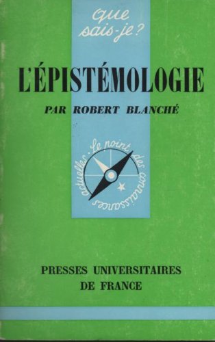 L'épistémologie (Que sais-je) 9782130448440