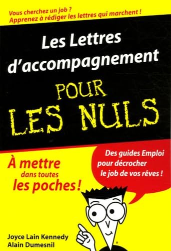 Les lettres d'accompagnement pour les nuls 9782754000826