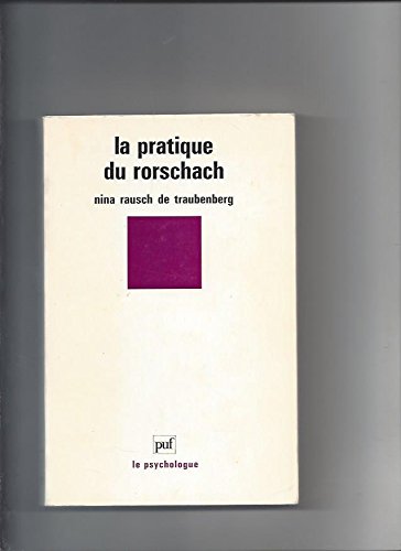 La pratique du rorschach 9782130427421