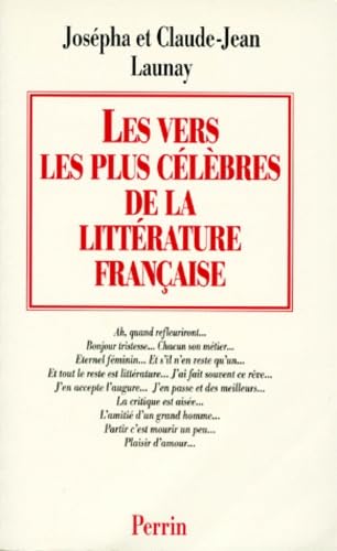 Les vers les plus célèbres de la littérature Française 9782262000509