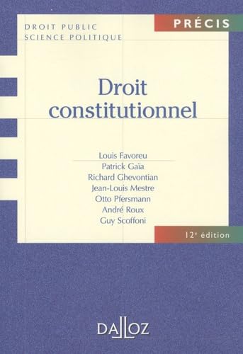 Droit constitutionnel 9782247084487