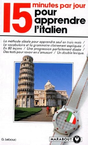 15 minutes par jour pour apprendre l'italien 9782501013253