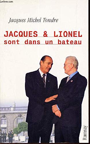 Jacques et Lionel sont dans un bateau 9782841145829