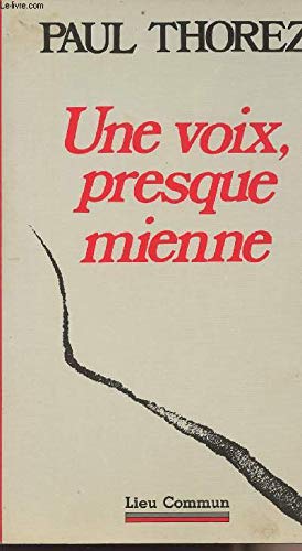 Une voix presque mienne 9782867050404