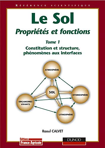 Le sol, propriétés et fonctions, tome 1 : Constitution et structure des sols, phénomènes aux interfaces. 9782855570822