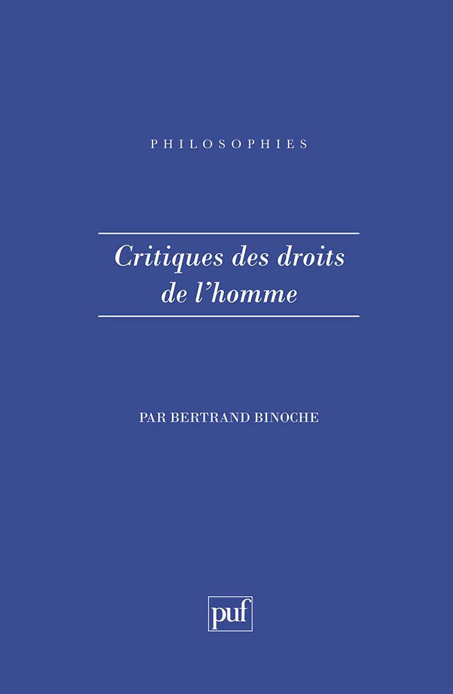 Critiques des Droits de l'Homme 9782130424918
