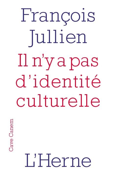 il n'y a pas d'identite culturelle 9782851978295
