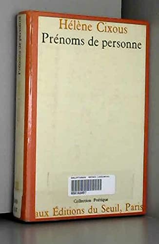 Prénoms de personne 9782020020466