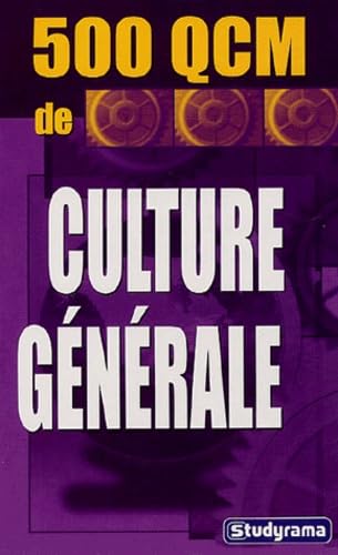 500 qcm de culture générale 9782844724861