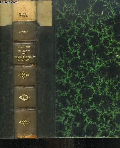 Description Géologique des Terrains Tertiaires du Médoc et Essai sur la structure tectonique du Département de la Gironde.