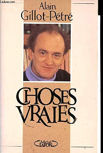 Choses vraies 9782908652253
