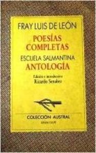 Poesias Completa / Escuela Salmantina 9788423918416