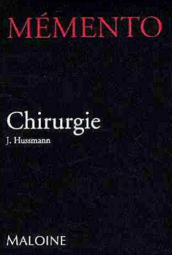 Mémento : Chirurgie 9782224023966