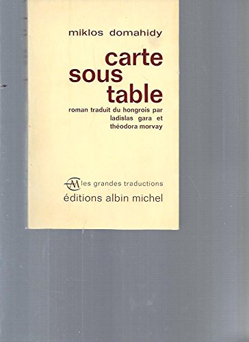 Carte sous table.