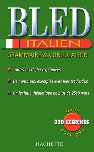 Bled Italien : Grammaire et conjugaison 9782011687272