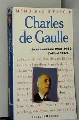 Memoires D'Espoir T1 Le Renouveau 1958-1962 9782266034456
