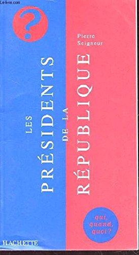 Les présidents de la République 9782012914384