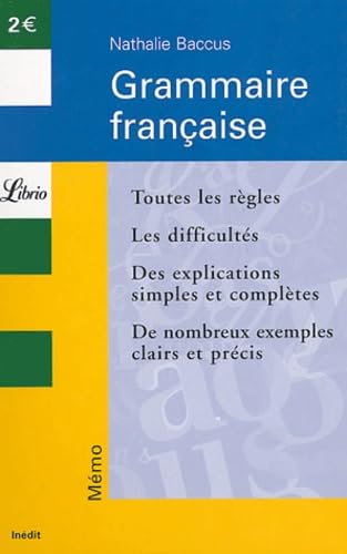 GRAMMAIRE FRANCAISE 9782290338858