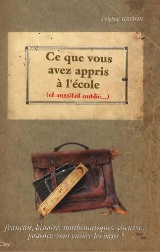 Ce que vous avez appris à l'école et oublié 9782352882435