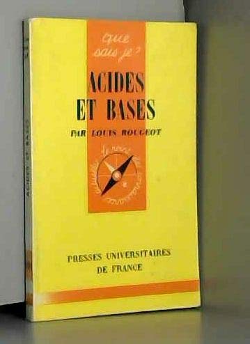Acides et bases (Que sais-je) 9782130357117