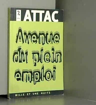 Avenue Du Plein Emploi 9782842056537