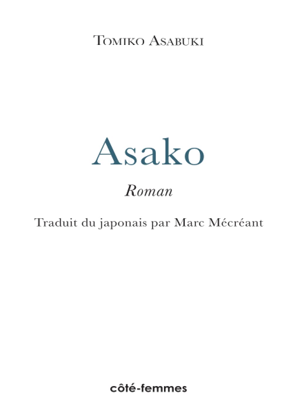 Asako 9782907883528