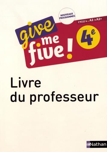 Give me five 4e - Livre du professeur 2017 9782091780955