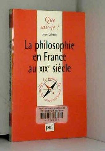 La Philosophie en France au XIXe siècle 9782130488354