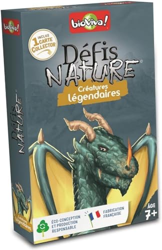 Bioviva - Défis Nature - Créatures Légendaires - Jeu de Cartes Enfants 7+ 3569160282628