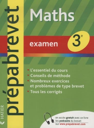Mathématiques 3e: Examen 9782218931994