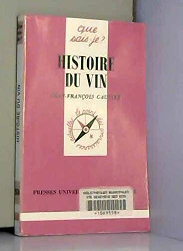 Histoire du vin 9782130450238