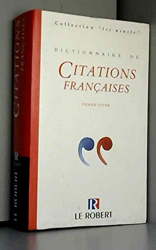 Dictionnaire des citations françaises 9782850364549