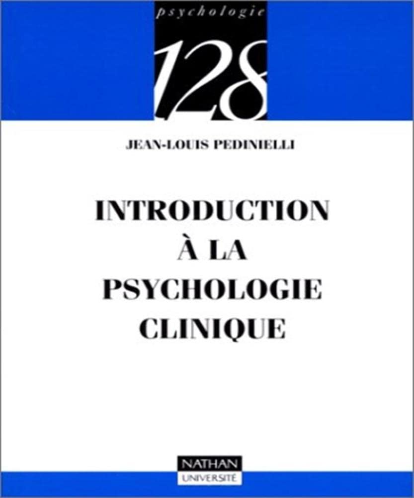 Introduction à la psychologie clinique 9782091906935