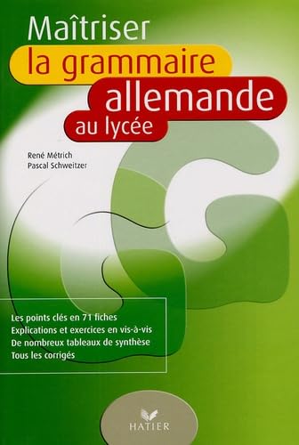 Maîtriser la grammaire allemande au lycée 9782218751967