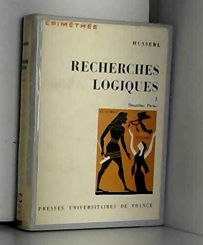 Recherches logiques, tome 2, 2e partie 9782130320081