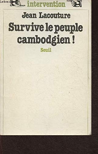 Survive le peuple cambodgien! 9782020050241