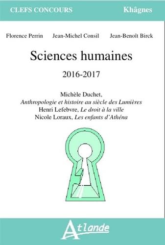 Sciences Humaines 2016-2018 9782350303512
