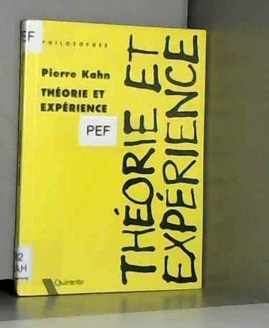 Théorie et expérience 9782868500175